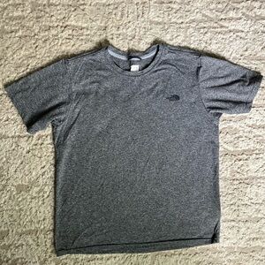 North Face Shirt Gray T-Shirt Unisex Outdoor Hiking Moisture Wicking Medium M